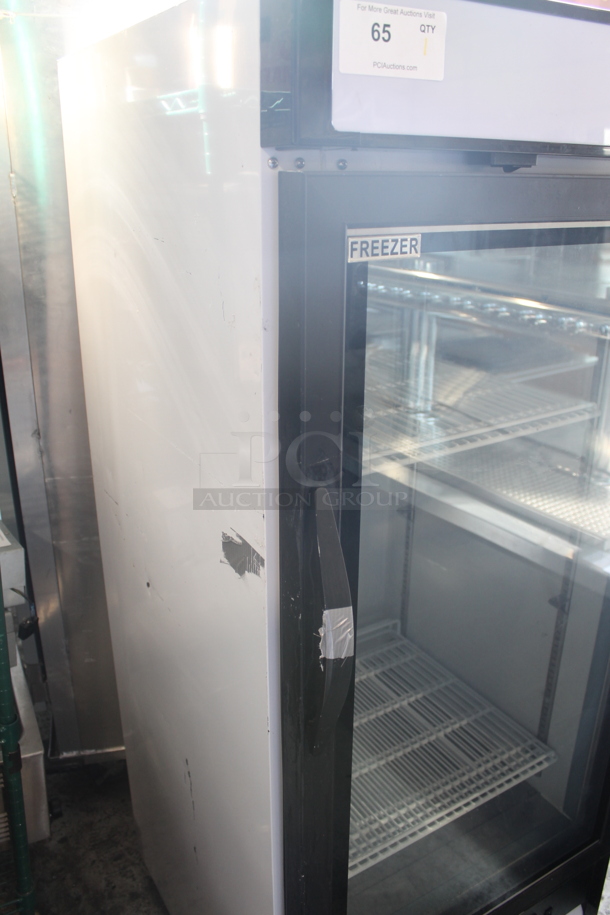 Maxx Cold MXM1-12FHC Commercial Merchandiser One Door Freezer With Polycoated Shelves White With Black Trim. 115V, 1 Phase. Tested and Powers On But Does Not Get Cold - Image 7 of 8