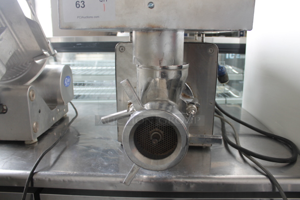 Thunderbird TB-500E Stainless Steel Commercial Countertop Meat Grinder w/ Tray. 220 Volts, 1 Phase. - Image 4 of 8
