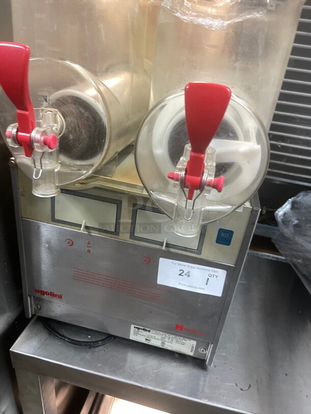 UGOLINI MT (2 Bowls x 10 Liters) 20L Commercial Granita Slush Margarita Smoothie Frozen Drinks Beverage Maker Machine Dispenser - Made in Italy 115 Volt NSF Missing Parts Tested and Working! - Image 2 of 9