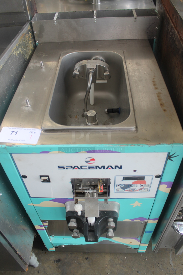 Spaceman 6228A Stainless Steel Commercial Air Cooled Countertop Single Flavor Soft Serve Ice Cream Machine. 220 Volts. - Image 1 of 5