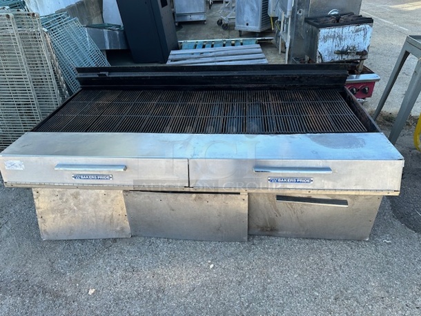 WOW!!!! !One Bakers Pride Natural Gas Grill On Casters.  - Image 1 of 3