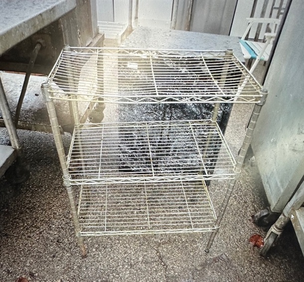 One Metro Shelf With 3 Shelves. 23X13X31 - Image 1 of 1