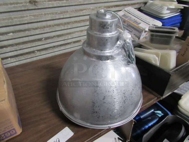 One NEW Galvanized Pendant Barn Light Fixture With Guard.