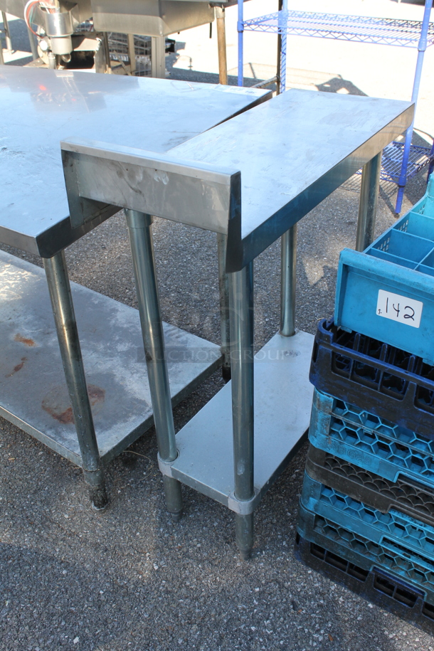 Regency 600TB3012G Stainless Steel Commercial Table w/ Back Splash and Under Shelf. - Image 2 of 3