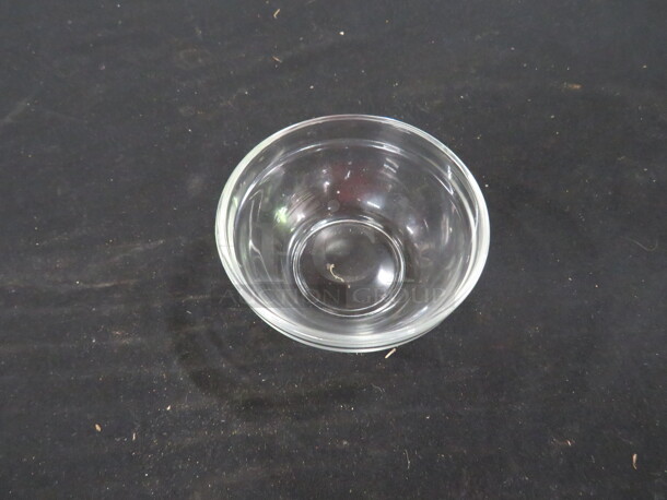 4 Inch Clear Glass Stacking Ramekin. 9XBID