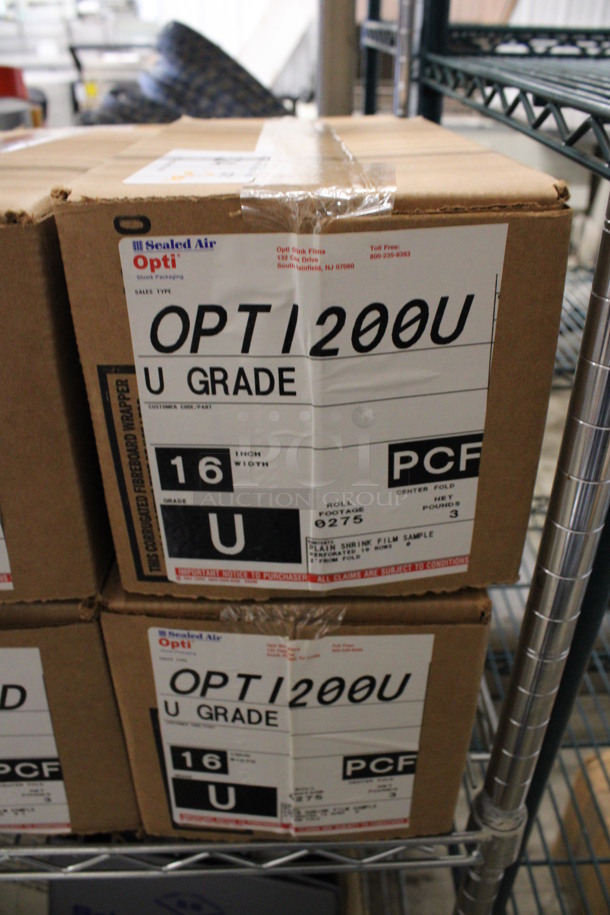 2 Boxes of Sealed Air OPTI200U U Grade Shrink Film. 2 Times Your Bid!