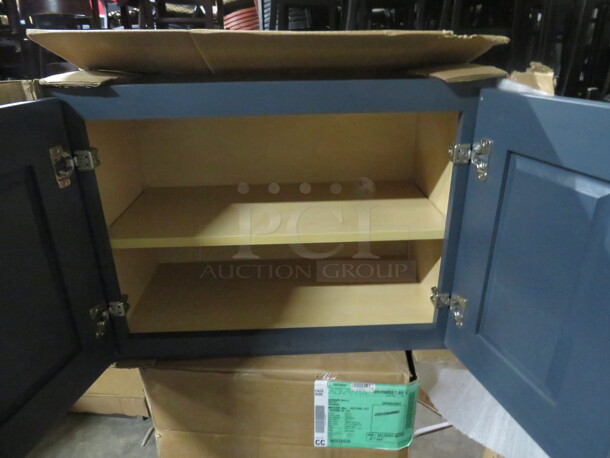 One NEW Echelon 2 Door, Cabinet In A Baltic Finish. #W2418BD.  - Image 2 of 2