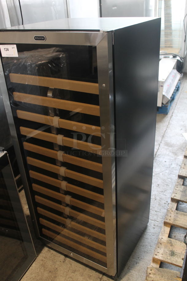 BRAND NEW SCRATCH AND DENT! Whynter BWR-1002SD Stainless Steel Compressor 100 Bottle Wine Refrigerator With Display Rack and LED Display, Black 115V. Tested and Working! - Image 3 of 5