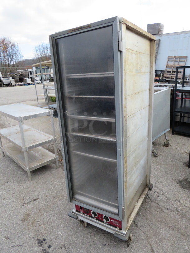 One Winholt Heater/Proofer With 6 Full Sheet Pans On Casters. 120 Volt. Model# NHPL-1836CA/2C. NOT Working. 21X32X66.5 - Image 2 of 2