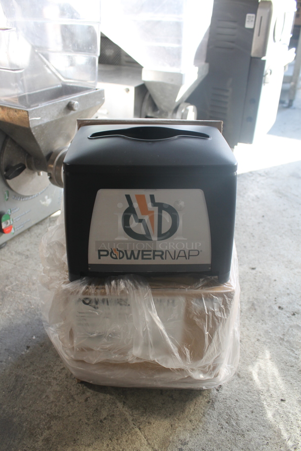 BRAND NEW IN BOX! 4 PowerNap Charging Solution Interfolded Napkin Dispensers, Black. 4 Times Your Bid!  - Image 1 of 5