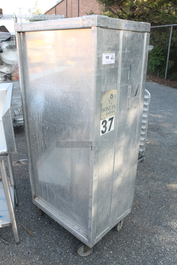 Commercial Stainless Steel Enclosed Mobile Transport Cabinet With Pan Racks on Commercial Casters. - Image 2 of 4