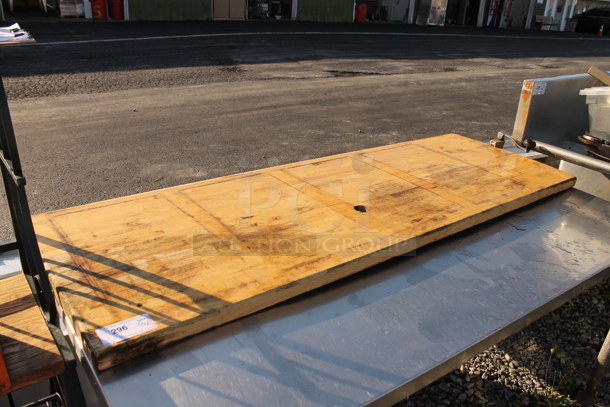 Butcher Block Tabletop. - Image 1 of 4
