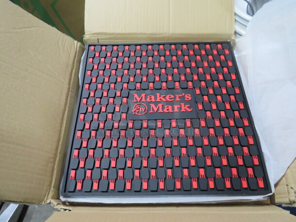 One NEW 14X14 Makers Mark Bar Mat.