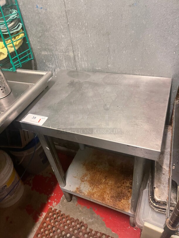 Commercial Stainless Steel Table Perfect for Dishwasher Racks NSF - Image 4 of 7