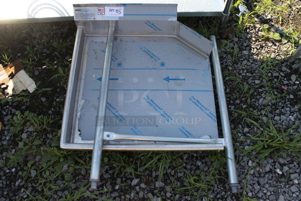 BRAND NEW SCRATCH AND DENT! Eagle CDTR-36-16/3 Stainless Steel Commercial Left Side Dishwasher Table. - Image 1 of 2