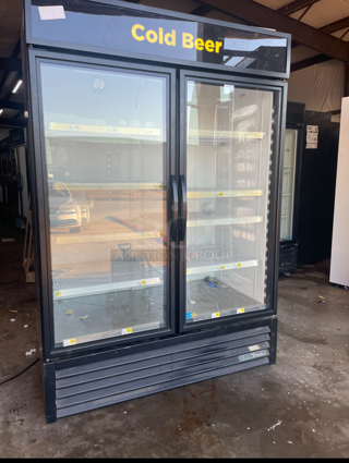 True 2 Glass Door Refrigerator/ Tested and Works Great