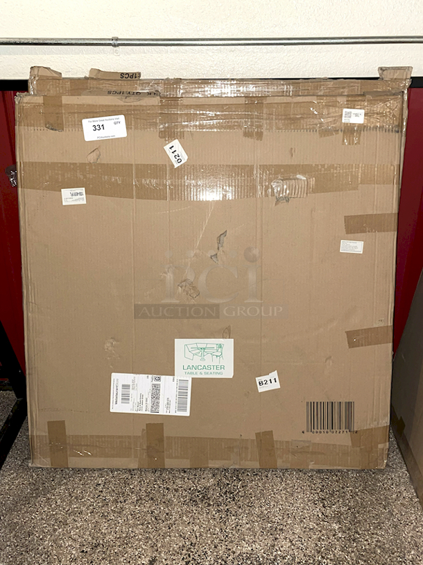 NEW! IN THE BOX! Lancaster Table & Seating 36" x 36" Laminated Square Table Top Reversible Cherry / Black. - Image 3 of 3