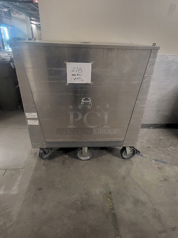 HEAVY DUTY! Steel Cart On Commercial Casters. The Top Comes Off and So Does One side, 2 Options For Toeing. Fits 218 Steel Bill Collectors. (Bill Collectors Not Included) - Image 4 of 8