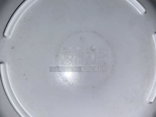 OUTSTANDING!! Thunder Group NS107W 7 1/4" Narrow Rim Nustone White Melamine Plates. 27x Your Bid - Image 2 of 3