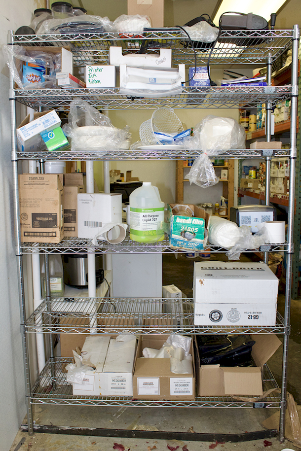 6 Shelf Metro Rack With Everything Pictured.  - Image 1 of 11