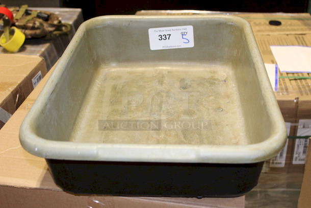 SET OF 10! UniRoyal Royalite 20" x 15" x 7" Polypropylene Bus Tub, Bus Boxes. 5x Your Bid. - Image 1 of 3