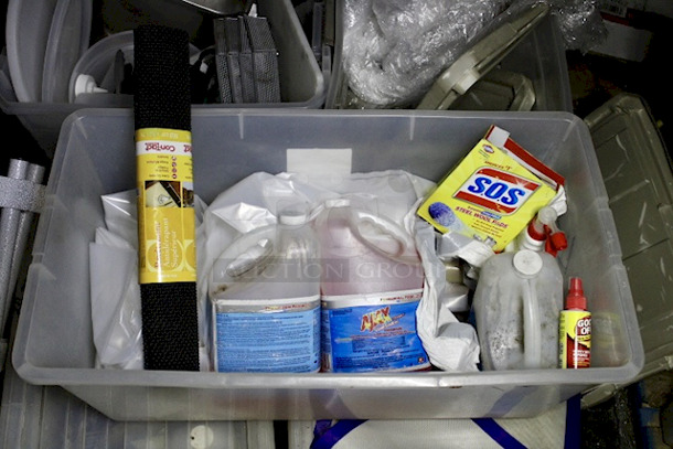 ALL-4-1 Box Of Various Cleaning Supplies