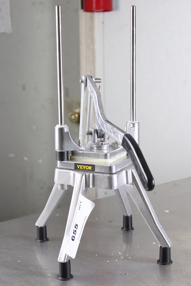 VEVOR Commercial Vegetable Chopper With 1/4 Inch Blade. Made of heavy-duty stainless steel and aluminum alloy, durable and corrosion-proof. - Image 8 of 8