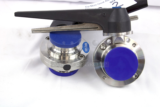 NEW-NEVER USED! St. Pat’s Stainless Steel Butterfly Valve With Nylon/Glass Trigger Handle, 12 Positions In 180 Degrees. 2x Your Bid - Image 3 of 7