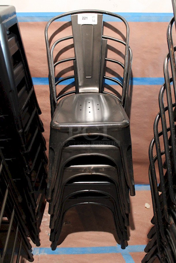 FDW Restaurant Dining Chairs, Indoor/Outdoor, Metal, 18 Inch Seat Height. 4x Your Bid - Image 5 of 5