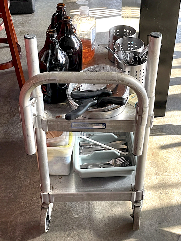 ALL FOR ONE!! Prairie View C7NUC1824CL2 Food Service Cart Full Of Various Small-Wares. - Image 3 of 8