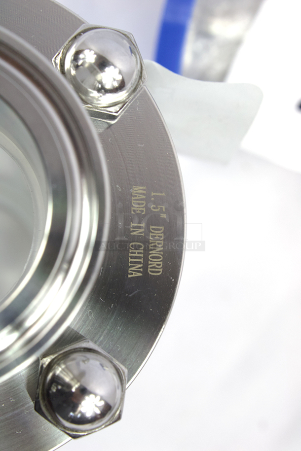 NEW-NEVER USED!! DERNORD Tri Clamp In-Line Sight Glass with Flow Sanitary Straight Sight Glass SUS316 1.5 Inch Tri Clamp Clover Type (Flow Pipe OD 38MM). 7.36 x 3.62 x 3.58 - Image 4 of 5
