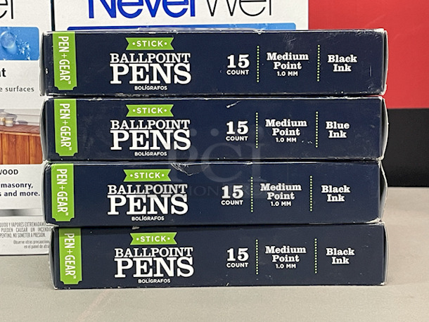 AWESOME!! [3] Rust-Oleum NeverWet MULTI-SURFACE Liquid Repelling Treatments and [4] Boxes of Pen+Gear 15 Count Ball Point Pens - Blue & Black Ink - Image 3 of 3