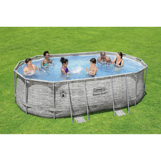 NEW! IN THE BOX! Coleman Pool - 16’x10’ Power Steel Frame Pool Set. Contents: 1 pool, 1 filter pump (compatible with Type III cartridge), 1 ladder. 16ft x 10ft x 48in. 2x Your Bid