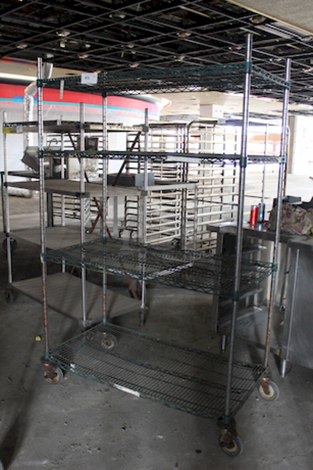 SWEET! 4 Shelf Metro Rack On Commercial Casters 48x24x75  - Image 4 of 4