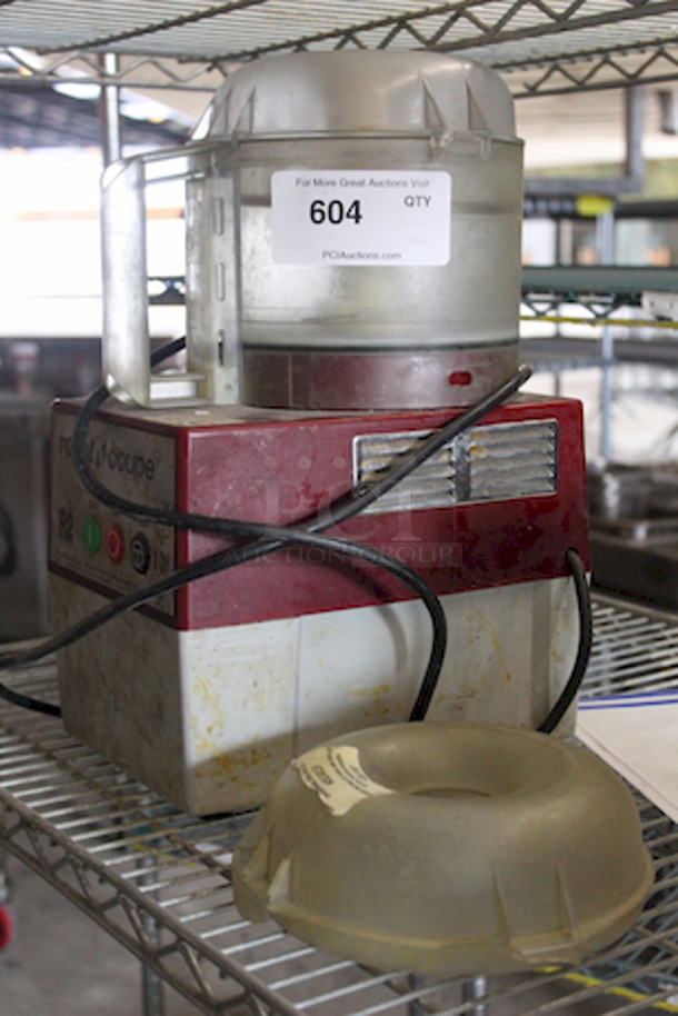 CROWN JEWEL!! Robot Coupe R2 DICE Combination Food Processor with 3 Qt. Gray Bowl, Continuous Feed 2 Blades & 2 Discs - 2 hp, 8-11/16x17x20-3/4, 120v - Image 2 of 11