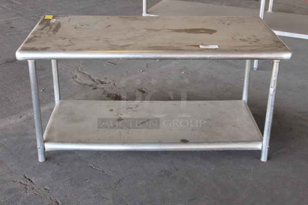 Stainless Steel Equipment Stand With Under-Shelf. 60x30x29