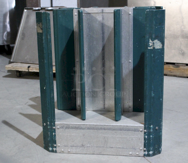 AWESOME! Stainless Steel Rubber Coated Plate/Bowl Caddy. 22-1/2x23x36 - Image 5 of 5