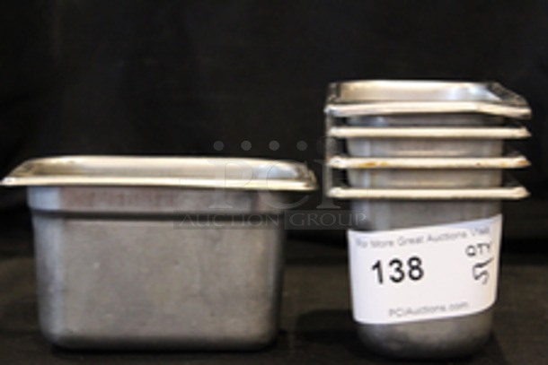 Vollrath Stainless 1/9 Pans, 4” Deep
4-1/4x6-1/4x4
5x Your Bid
 - Image 4 of 5