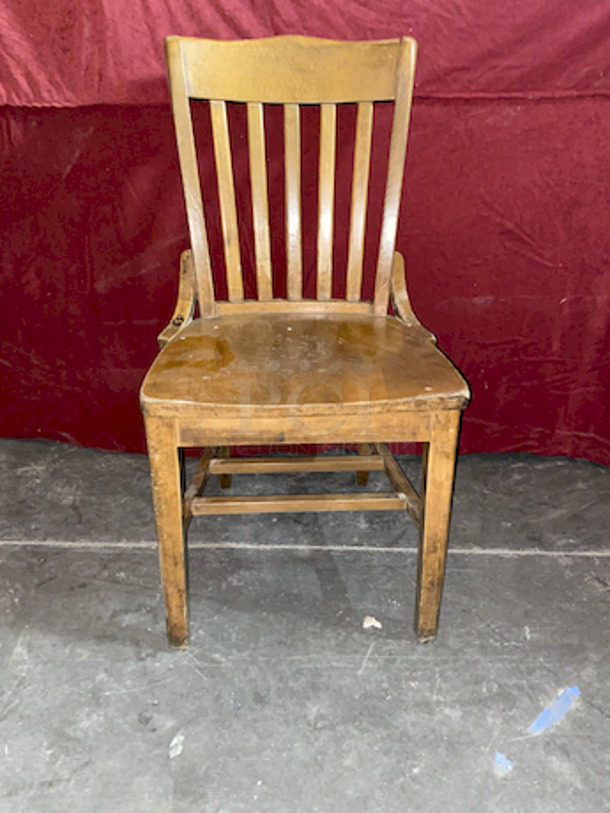 HUGE LOT! (60) Wooden School House Chairs. 
17x19-1/2x35 (18” Seat Height).

60x Your Bid - Image 6 of 6