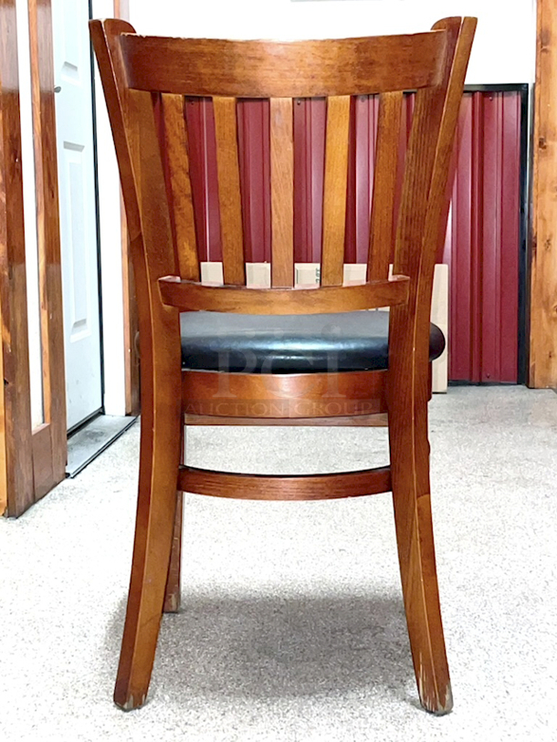 HIGH QUALITY! Restaurant Chairs, Solid Wood With Padded Seats. 3x Your Bid - Image 6 of 6