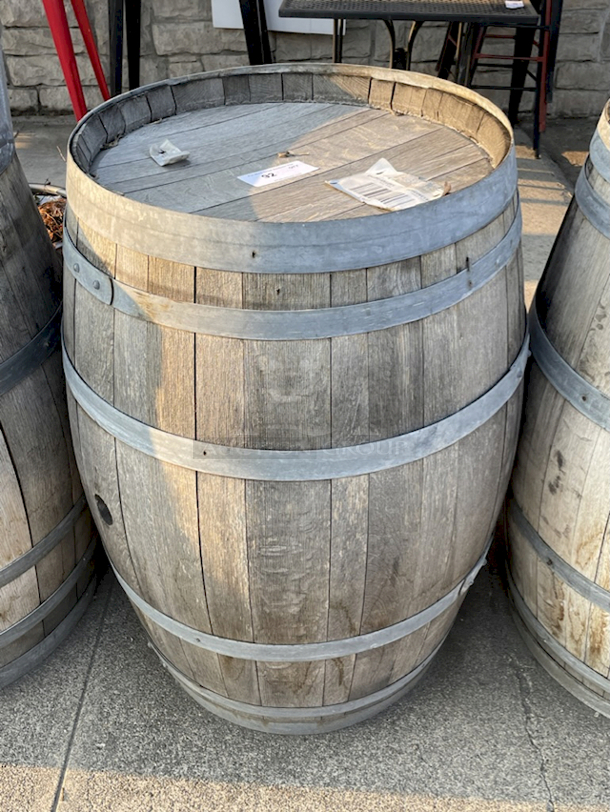 VERY NICE!! Ste Michelle Wine Estates Oak Wine Barrel. - Image 1 of 2