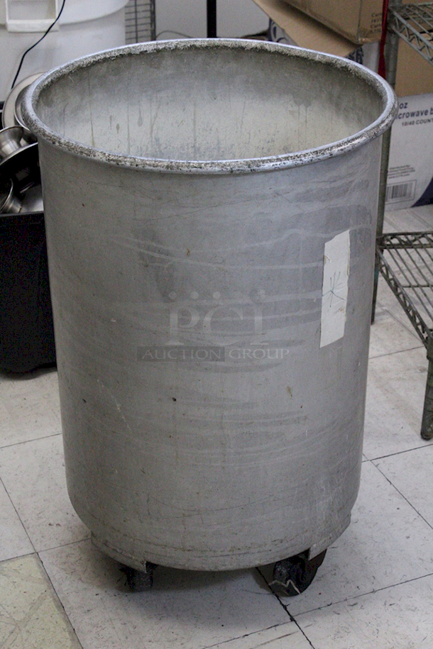 SWEET! 20 Gallon Ingredient Bin With Lid & Scoop On Commercial Casters, Metal.  - Image 4 of 5