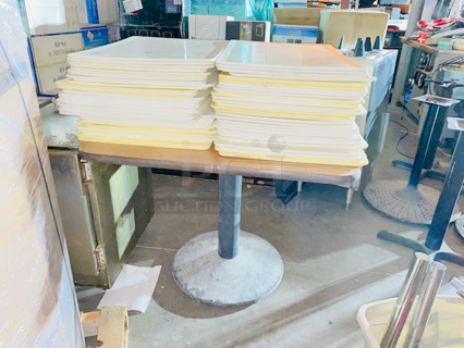 AMAZING! 74 Winholt BB1826 26x18x5/16 Inches Plus The Table They're Sitting On. 