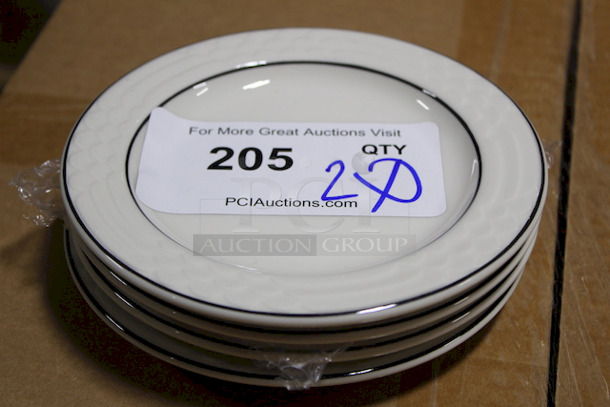 AWESOME! New Sterling China Bread and Butter Dishes, 6-1/4". 20x Your Bid.  - Image 2 of 2