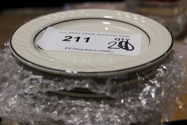 AMAZING! New Sterling China 21 Bread And Butter Dishes, 6-1/4". 20x Your bid - Image 2 of 5