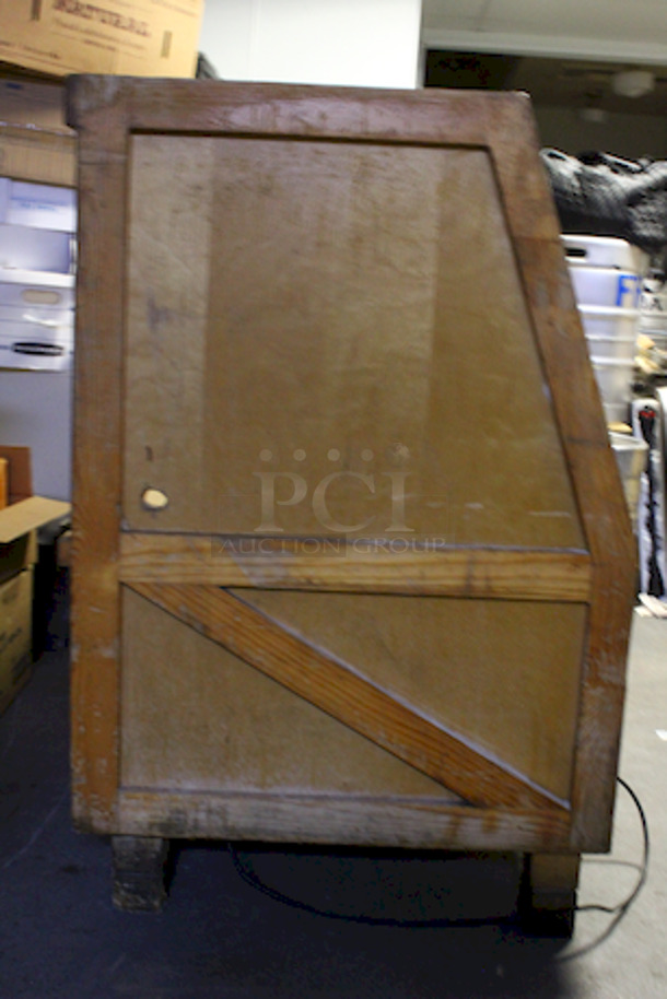 Holy Graf Zeppelin! A 48" Illuminated, Solid Wood, Dry Display Case!! 120v - Image 2 of 6