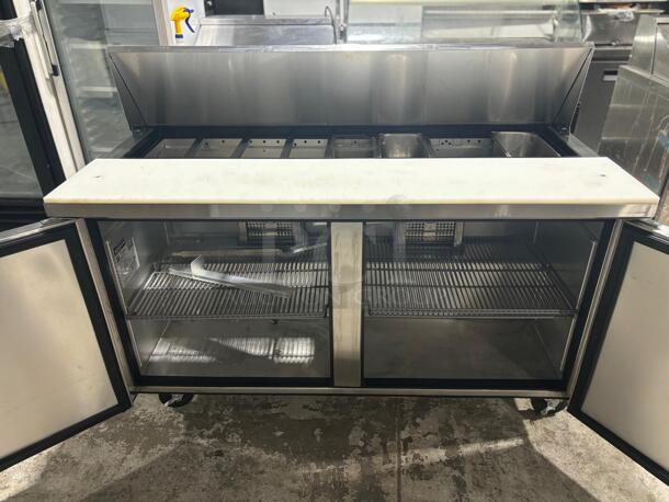 True TSSU-48-12-HC 48" TSSU Series Sandwich/Salad Prep Table w/ Refrigerated Base, 115v
 - Image 1 of 7