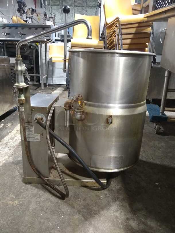 Crown Steam EC-12TW 12 gal. Steam Kettle - Manual Tilt, 2/3 Jacket, 208v/1ph
 - Image 4 of 7