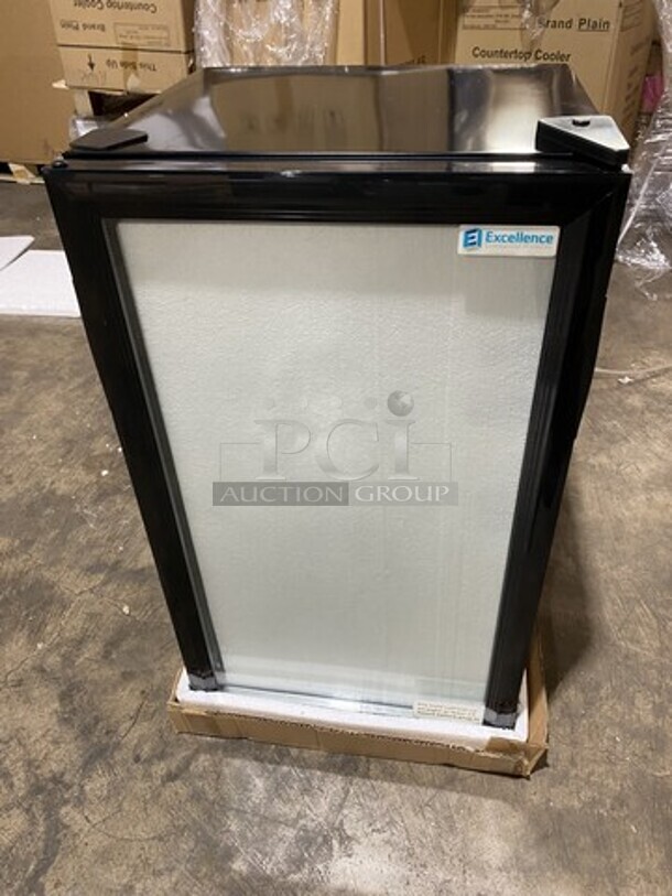 NEW IN THE BOX! Scratch-N-Dent!  Excellence Counter Top Refrigerated Rech In Display Cooler Merchandiser! Model EMM-4S Serial 201806040229! 115V 1 Phase! - Image 2 of 4