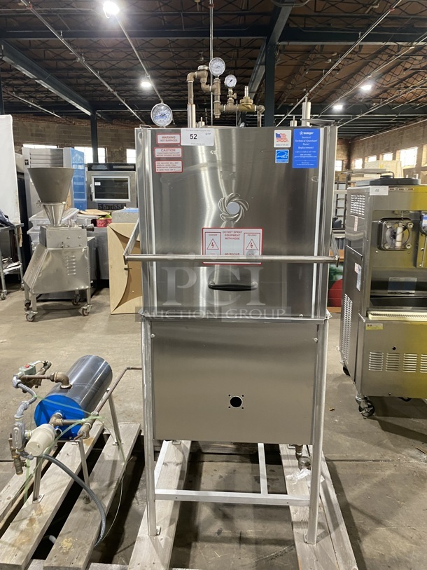 BEAUTIFUL! NEW! 2022 INSINGER Energy star Stainless Steel Commercial Straight Pass-Through Dishwasher W/ Tank! MODEL 50-20N2-NSU 440V/3Ph - Image 1 of 9